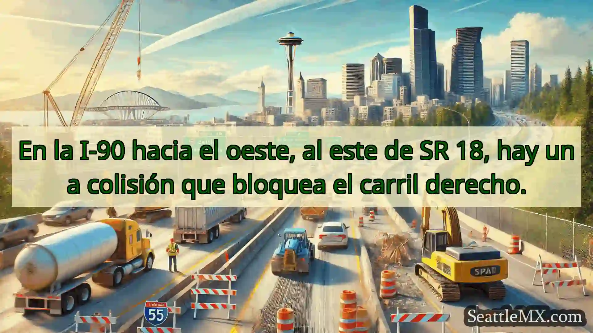 Noticias de transporte de Seattle En la I-90 hacia el oeste, al este