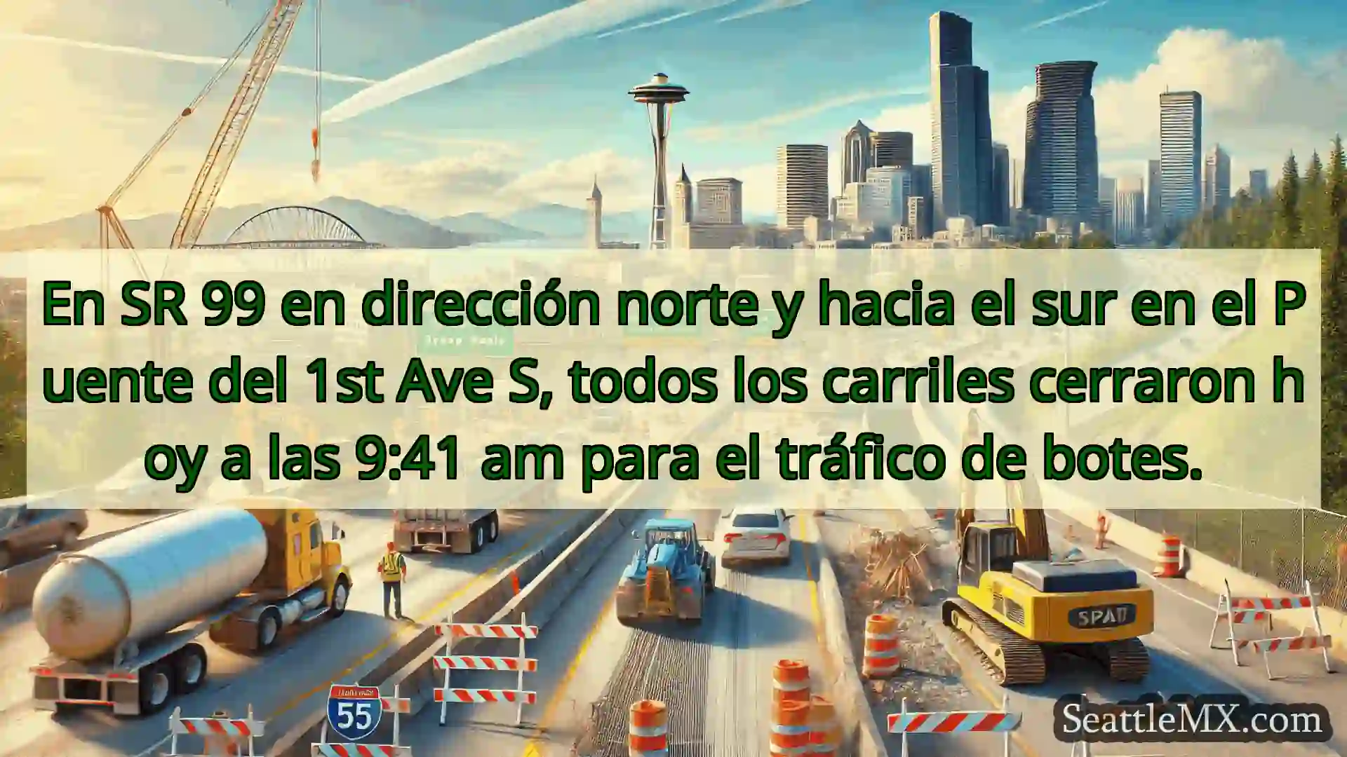 Noticias de transporte de Seattle En SR 99 en dirección norte y