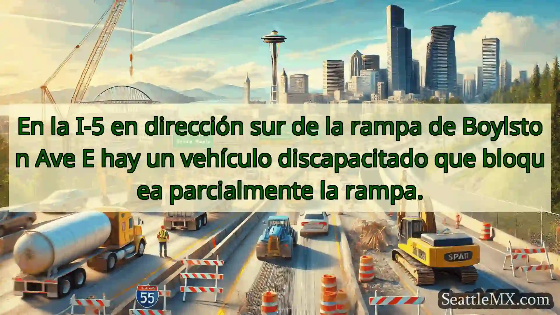 Noticias de transporte de Seattle En la I-5 en dirección sur de la