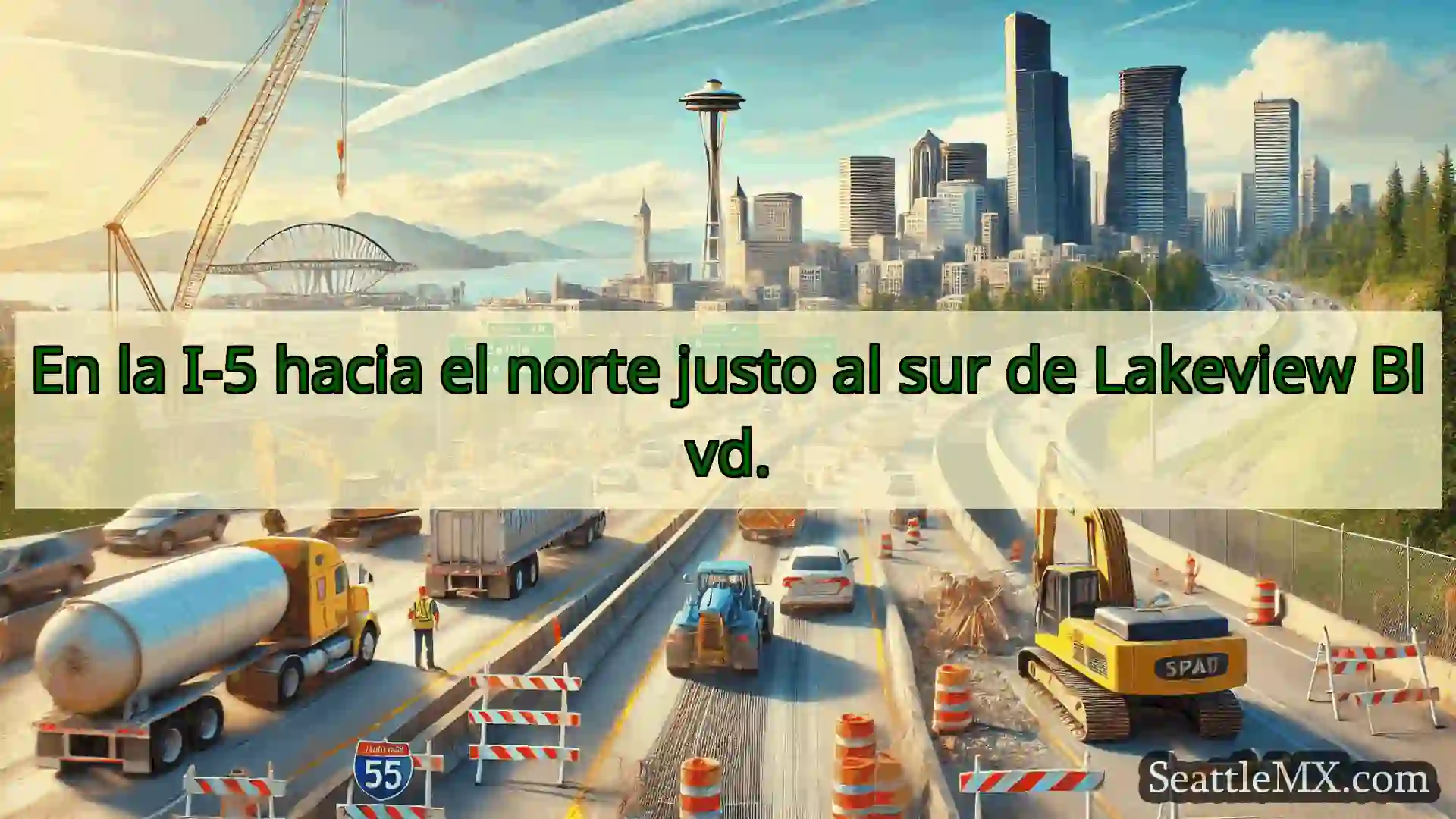 Noticias de transporte de Seattle En la I-5 hacia el norte justo al
