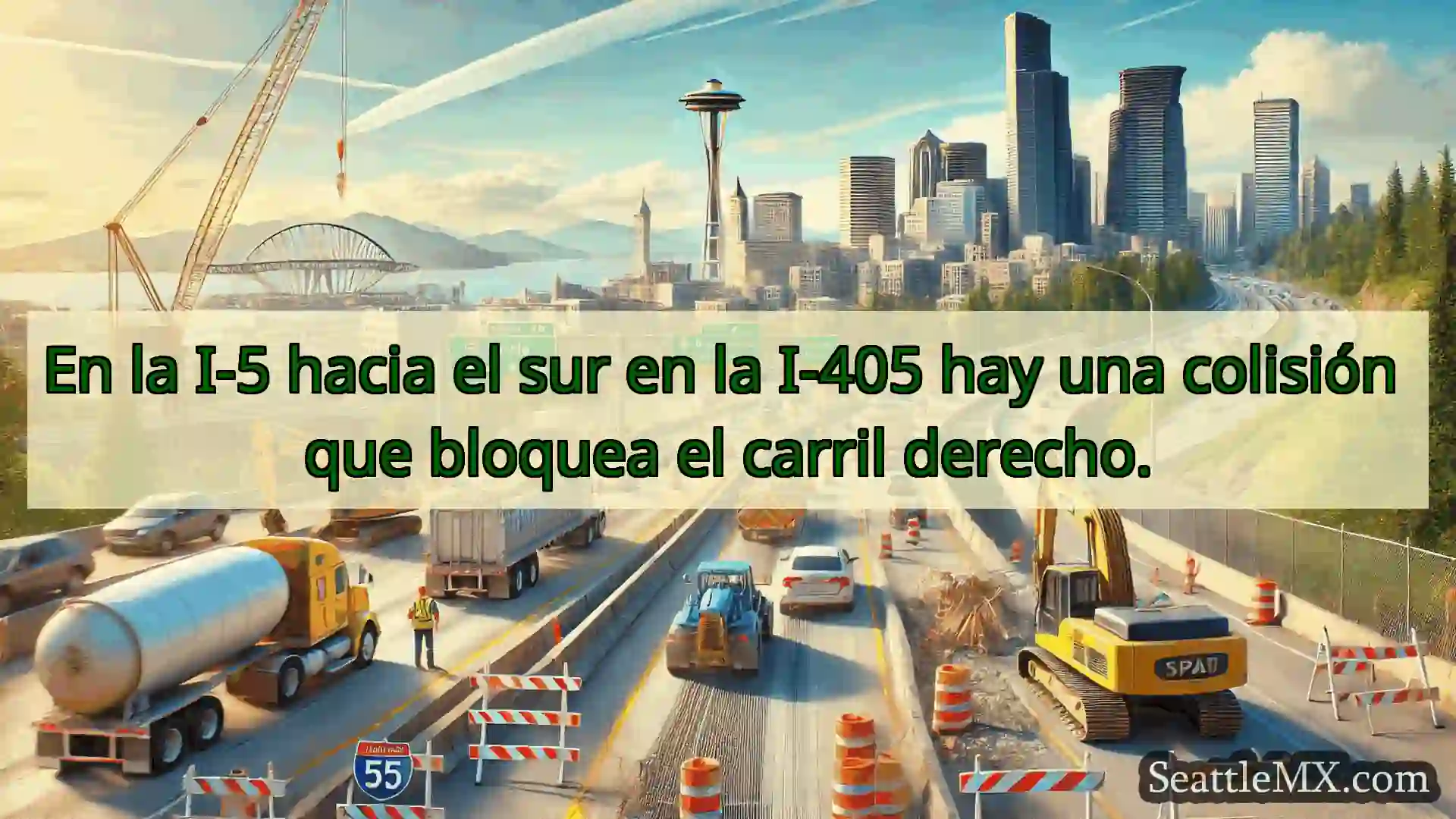 Noticias de transporte de Seattle En la I-5 hacia el sur en la I-405