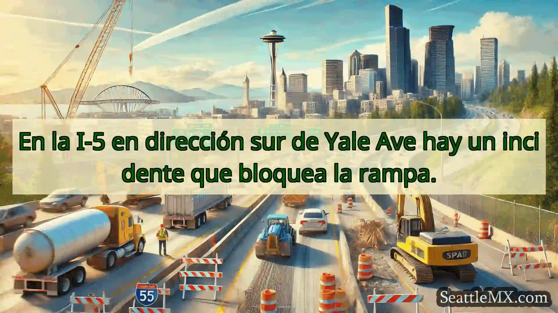 Noticias de transporte de Seattle En la I-5 en dirección sur de Yale