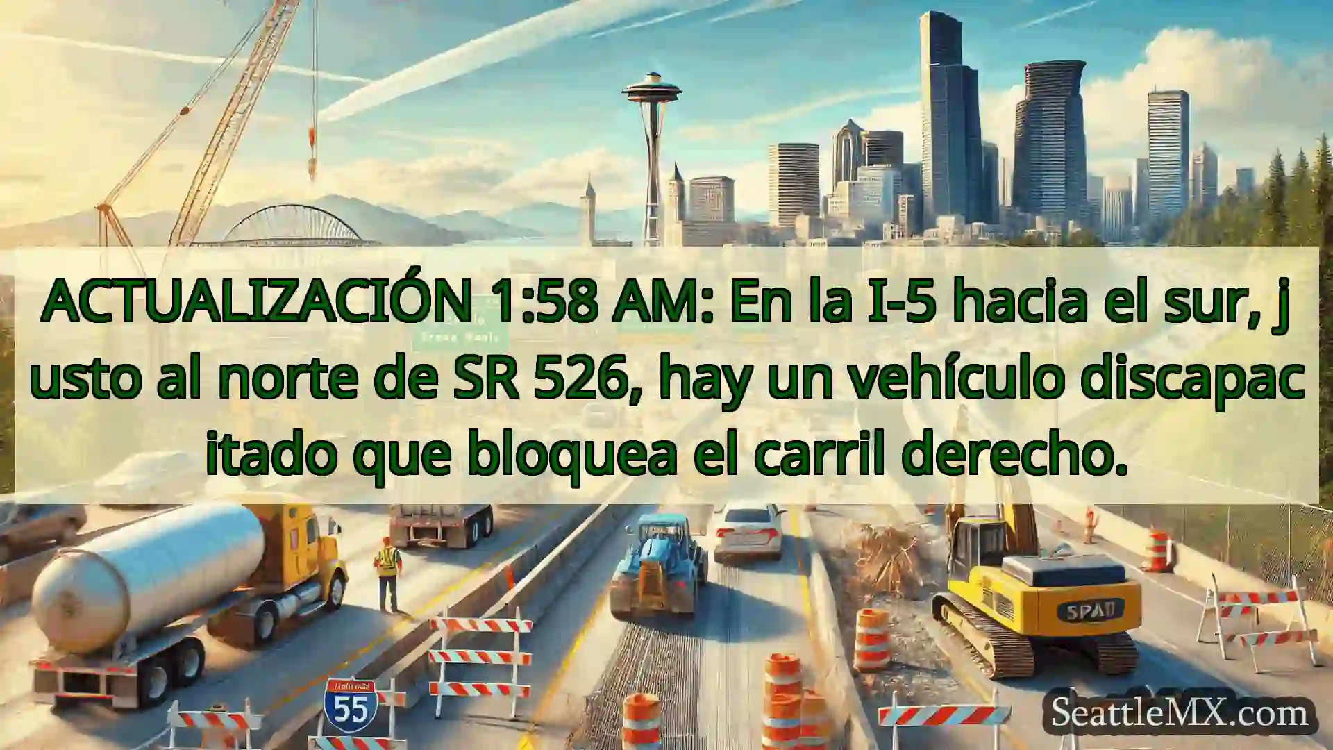 Noticias de transporte de Seattle ACTUALIZACIÓN 1:58 AM: En la I-5