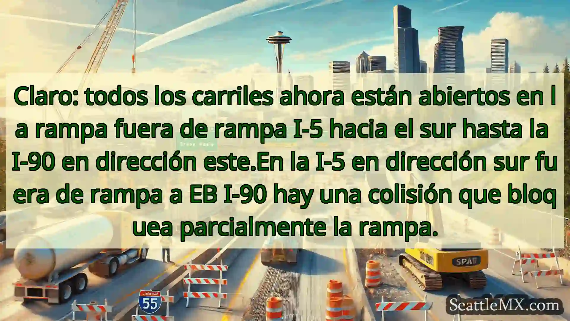 Noticias de transporte de Seattle Claro: todos los carriles ahora