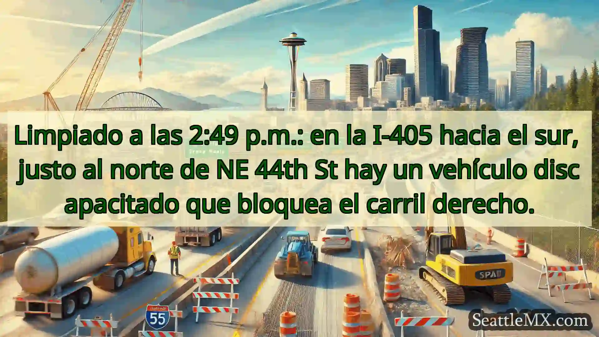 Noticias de transporte de Seattle Limpiado a las 2:49 p.m.: en la