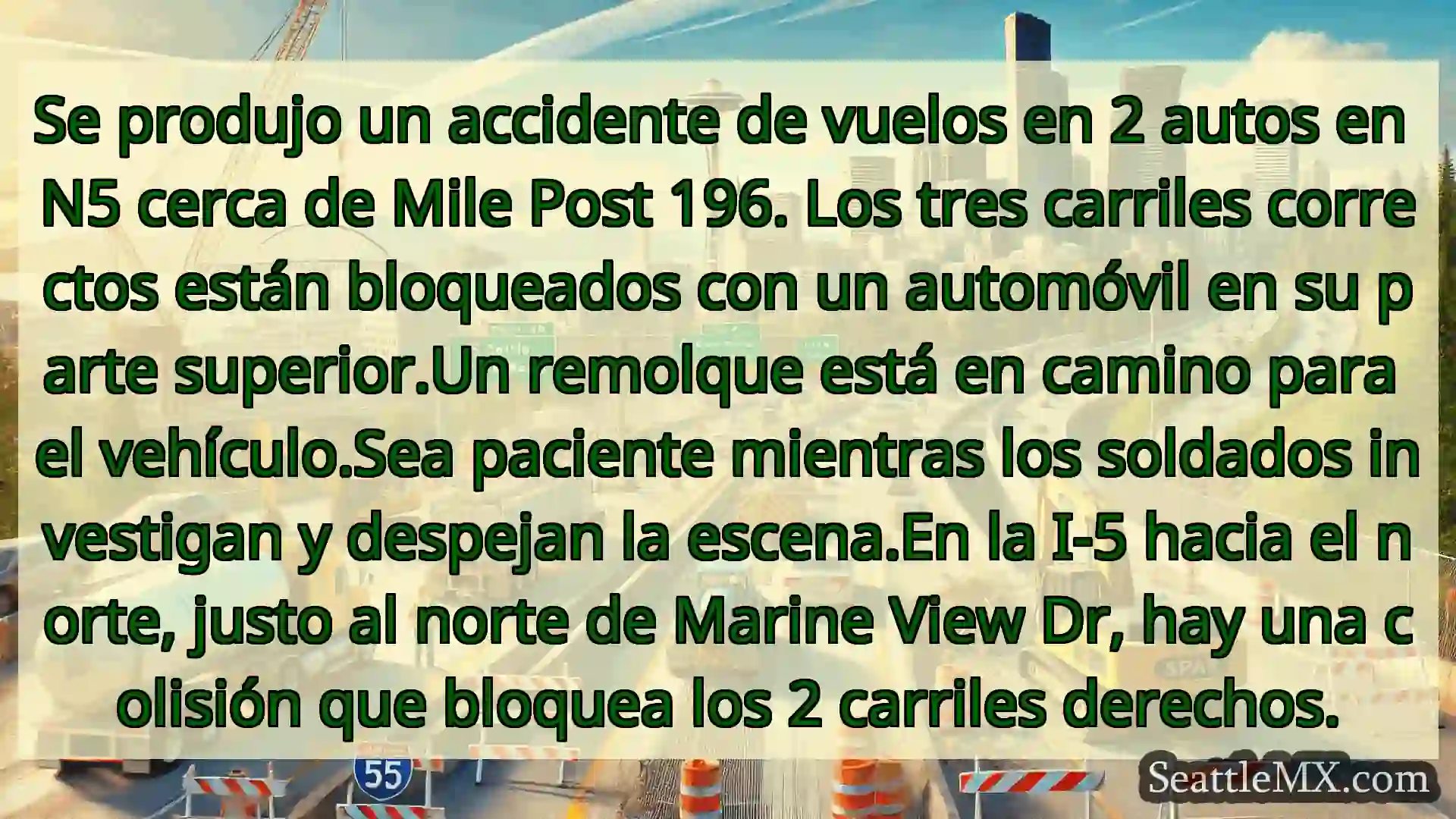 Noticias de transporte de Seattle Se produjo un accidente de vuelos
