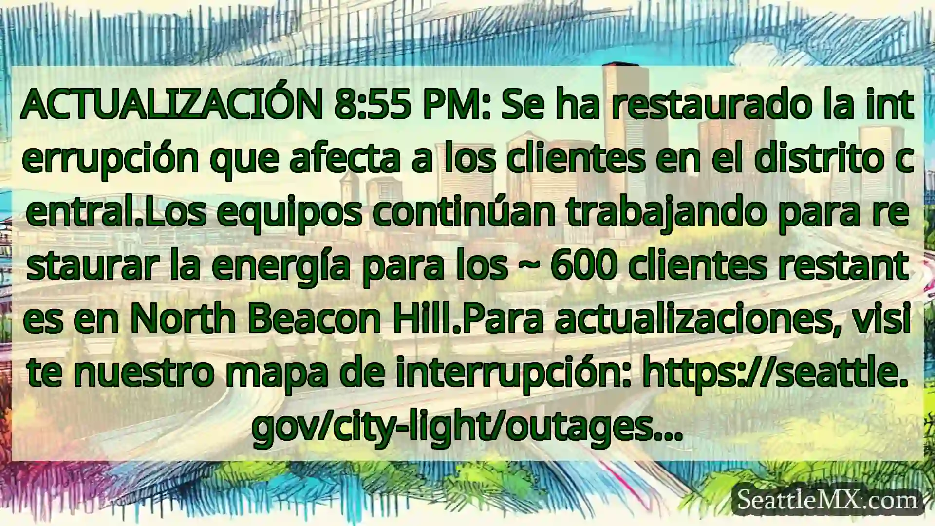 Noticias de transporte de Seattle ACTUALIZACIÓN 8:55 PM: Se ha