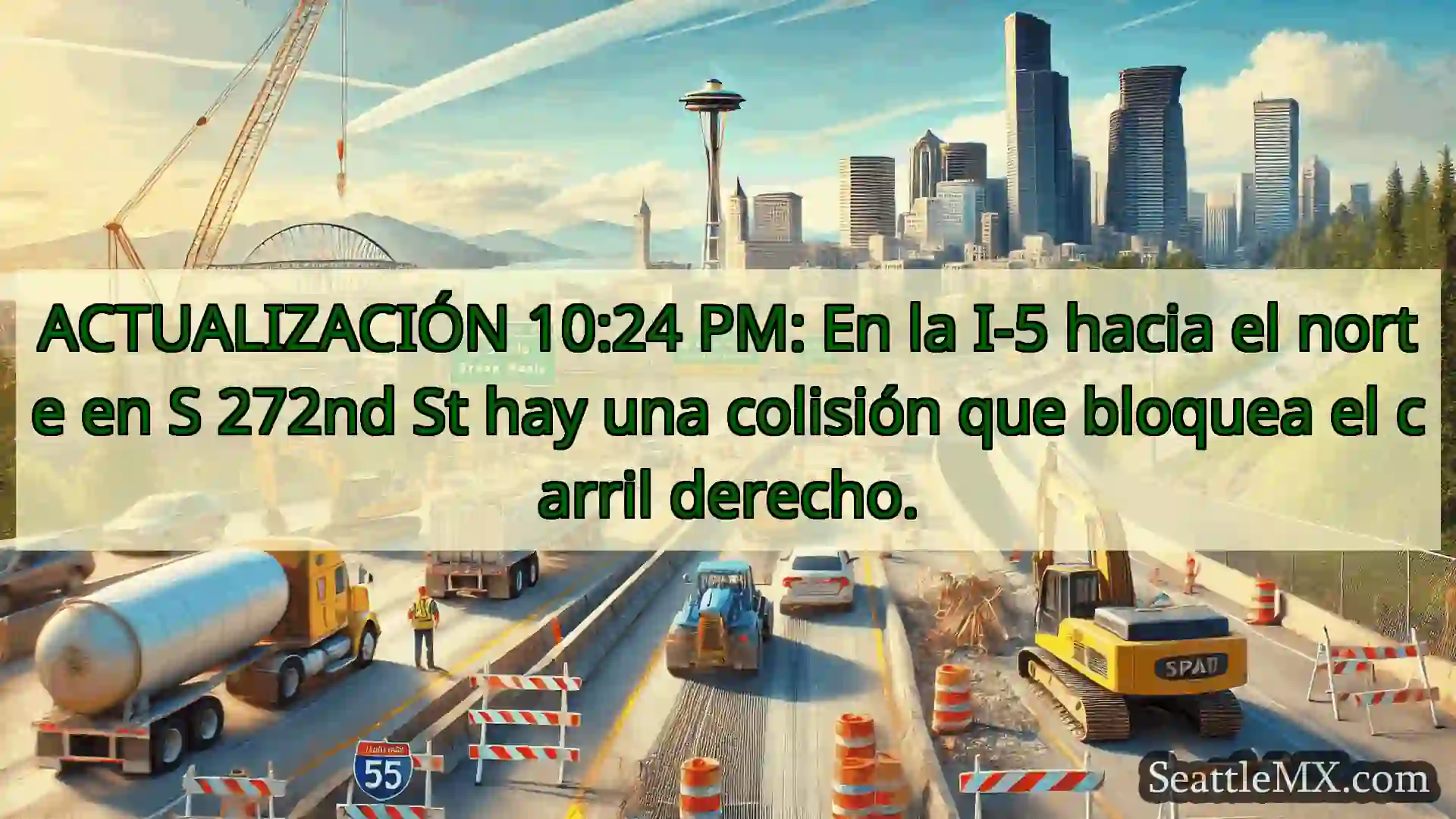 Noticias de transporte de Seattle ACTUALIZACIÓN 10:24 PM: En la I-5