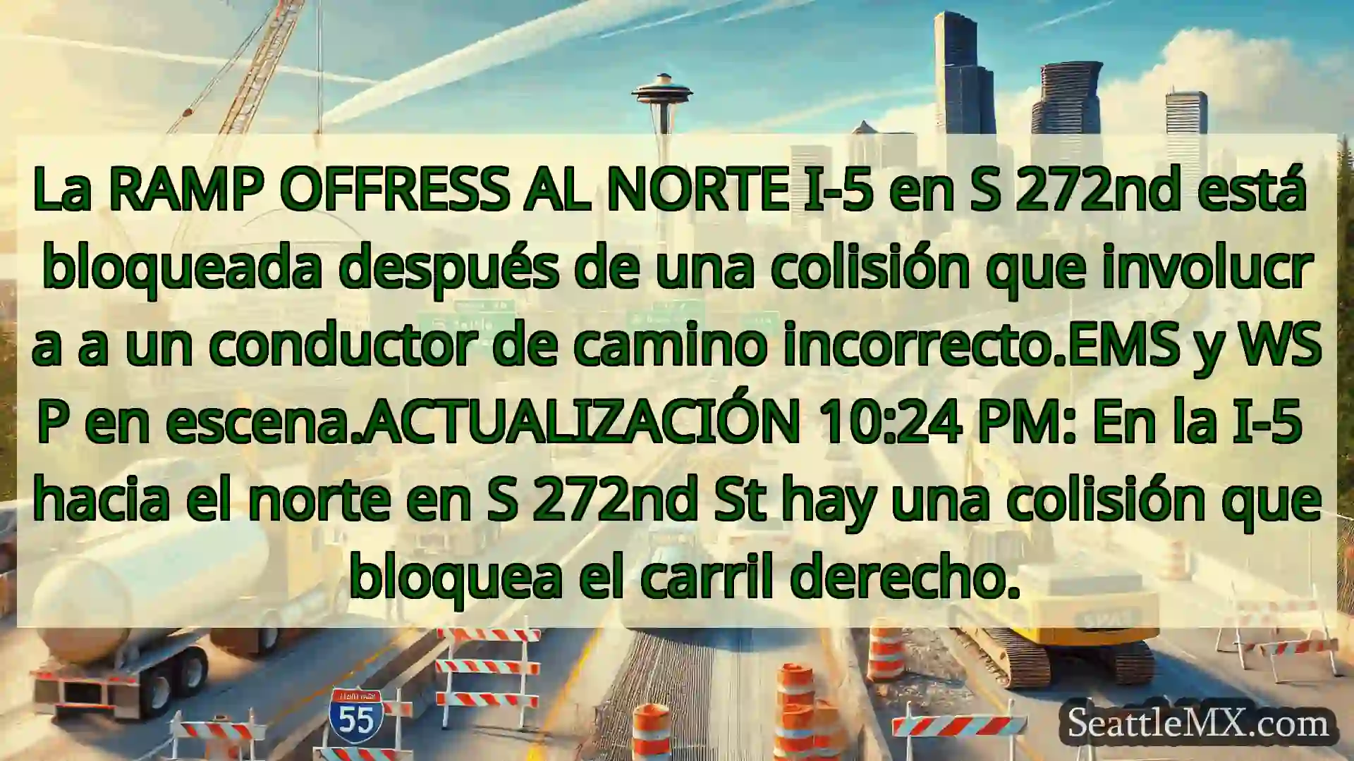 Noticias de transporte de Seattle La RAMP OFFRESS AL NORTE I-5 en S