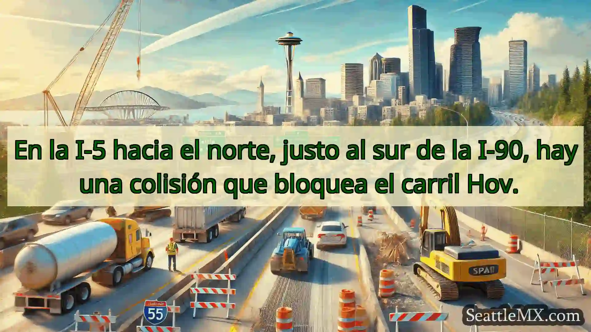Noticias de transporte de Seattle En la I-5 hacia el norte, justo al
