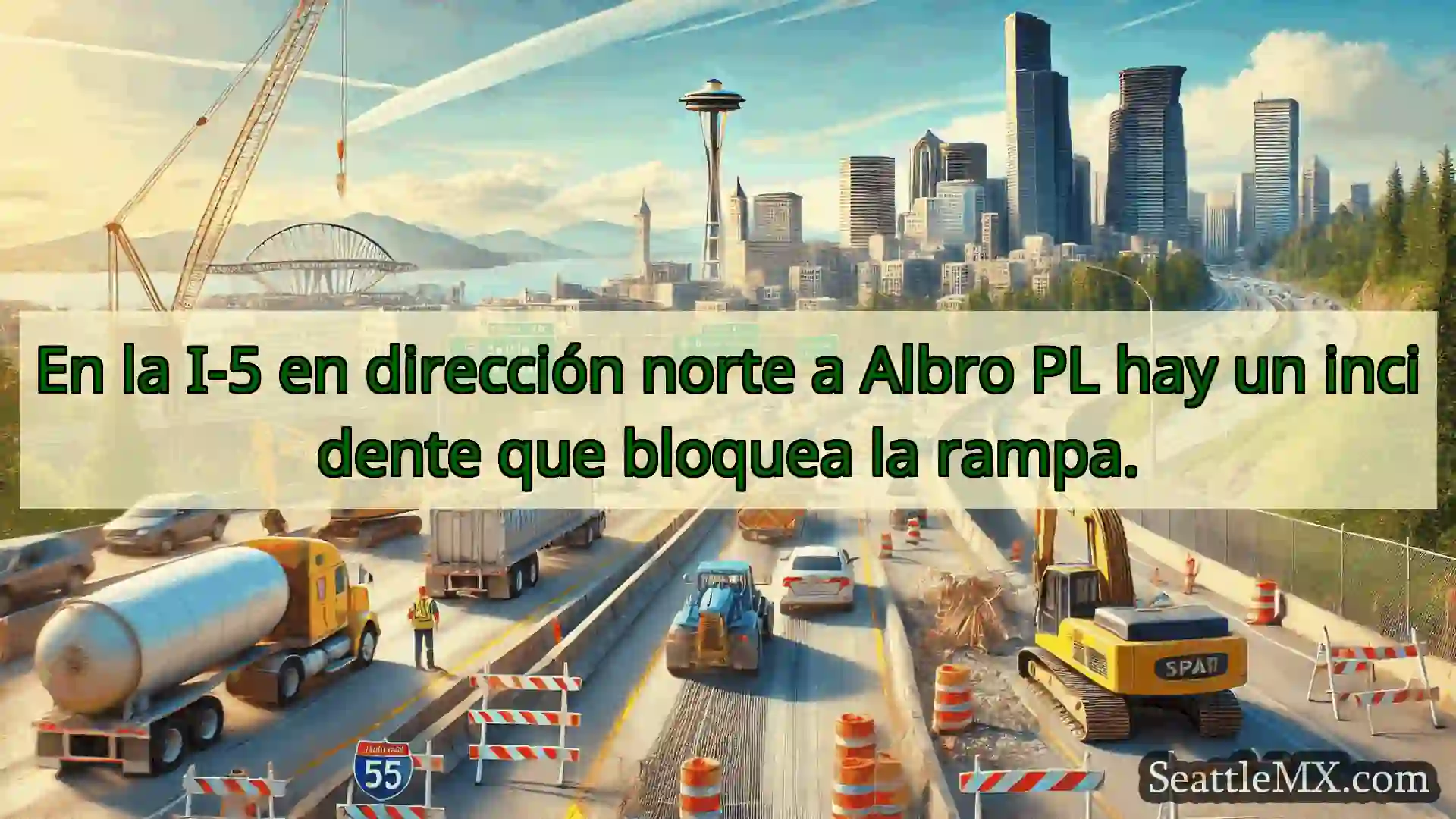 Noticias de transporte de Seattle En la I-5 en dirección norte a
