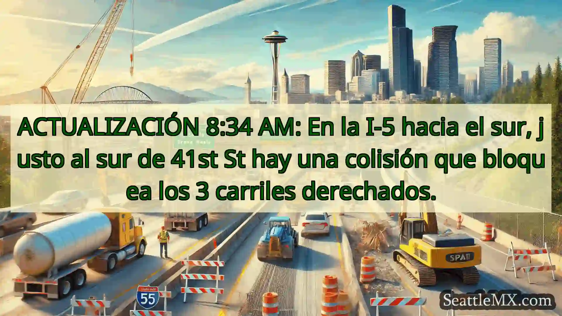 Noticias de transporte de Seattle ACTUALIZACIÓN 8:34 AM: En la I-5