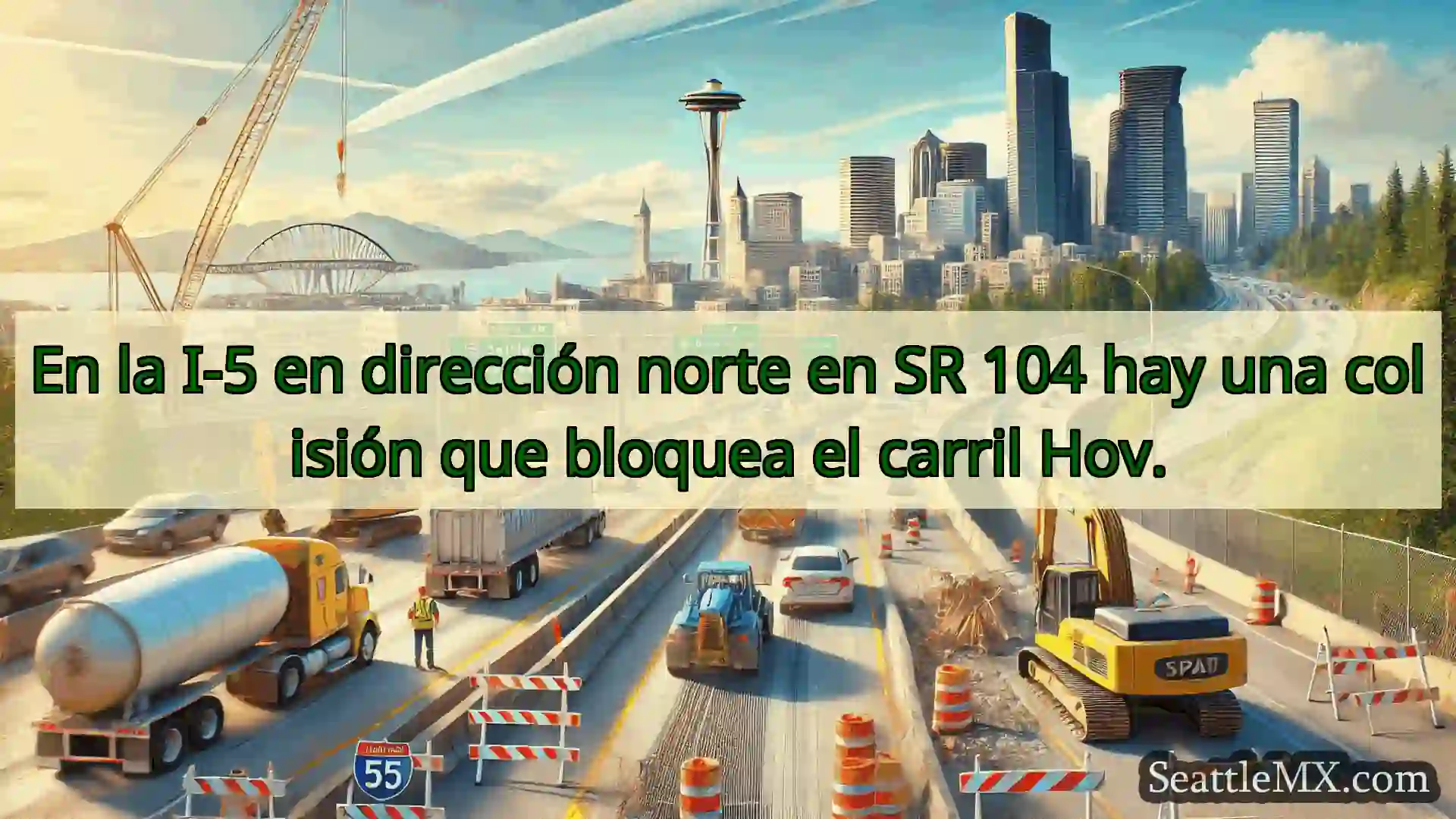 Noticias de transporte de Seattle En la I-5 en dirección norte en SR