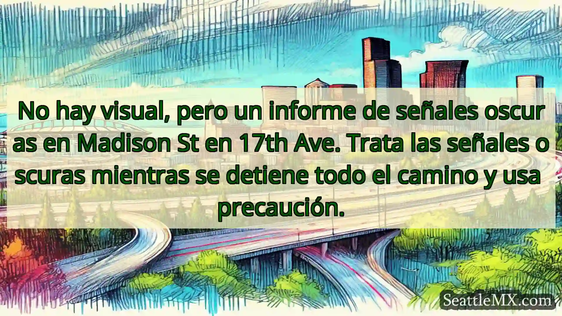 Noticias de transporte de Seattle No hay visual, pero un informe de