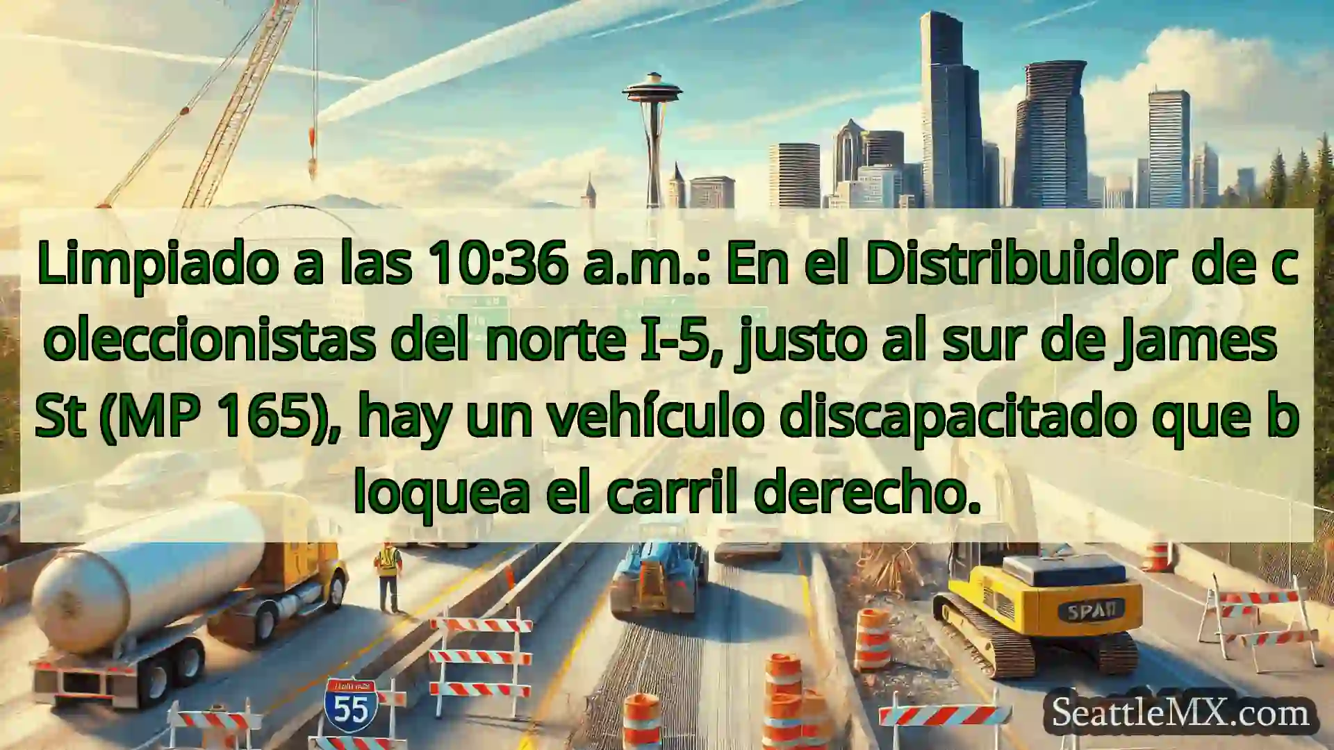 Noticias de transporte de Seattle Limpiado a las 10:36 a.m.: En el