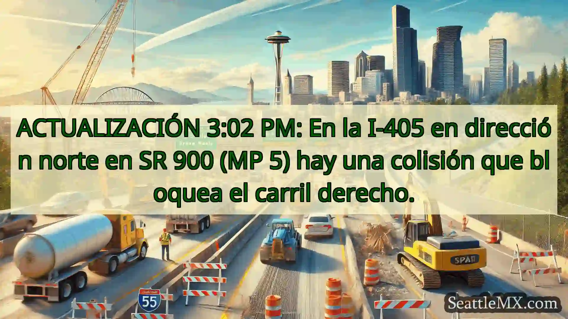 Noticias de transporte de Seattle ACTUALIZACIÓN 3:02 PM: En la I-405