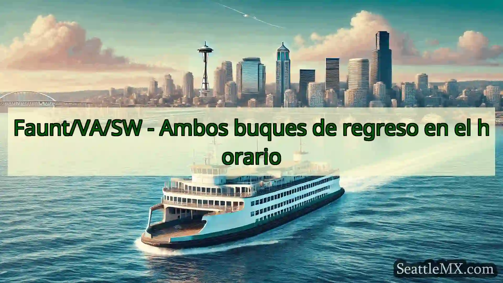 noticias del ferry de seattle Faunt/VA/SW - Ambos buques de