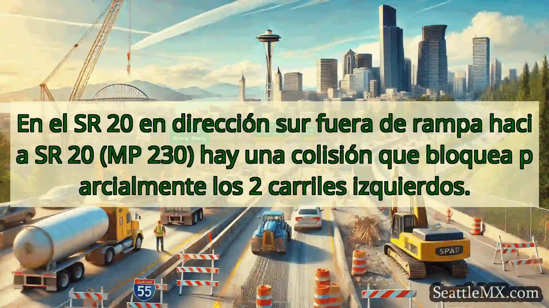 Noticias de transporte de Seattle En el SR 20 en dirección sur fuera