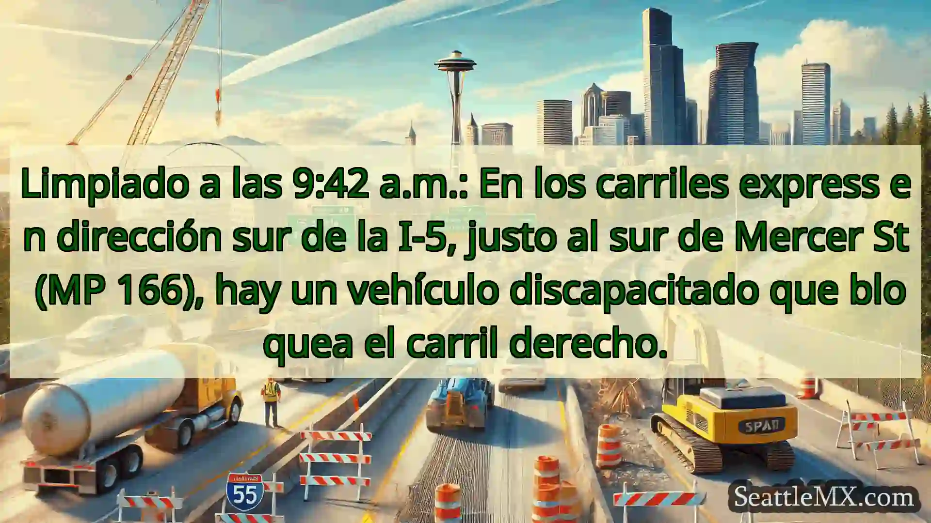 Noticias de transporte de Seattle Limpiado a las 9:42 a.m.: En los