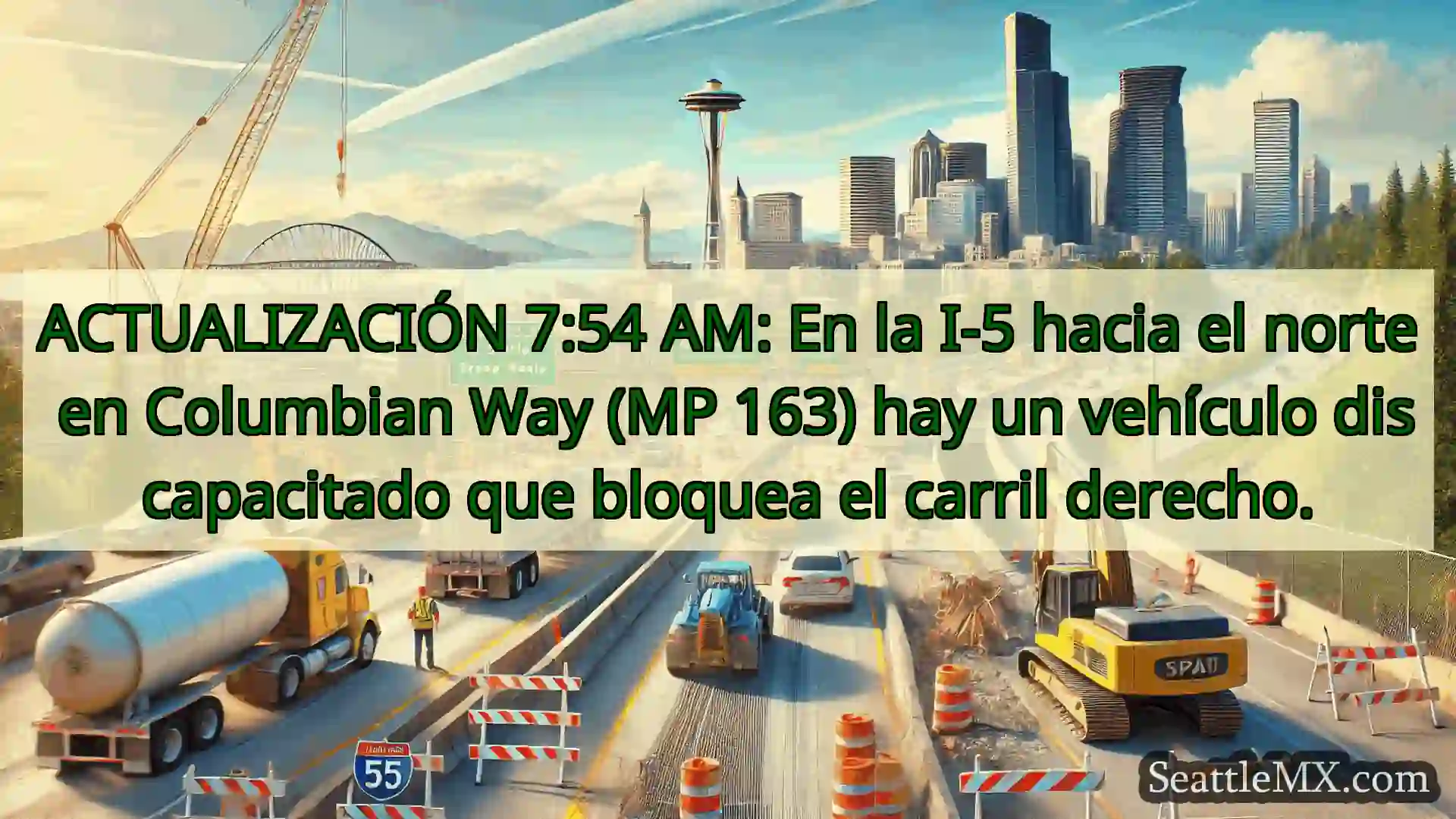 Noticias de transporte de Seattle ACTUALIZACIÓN 7:54 AM: En la I-5