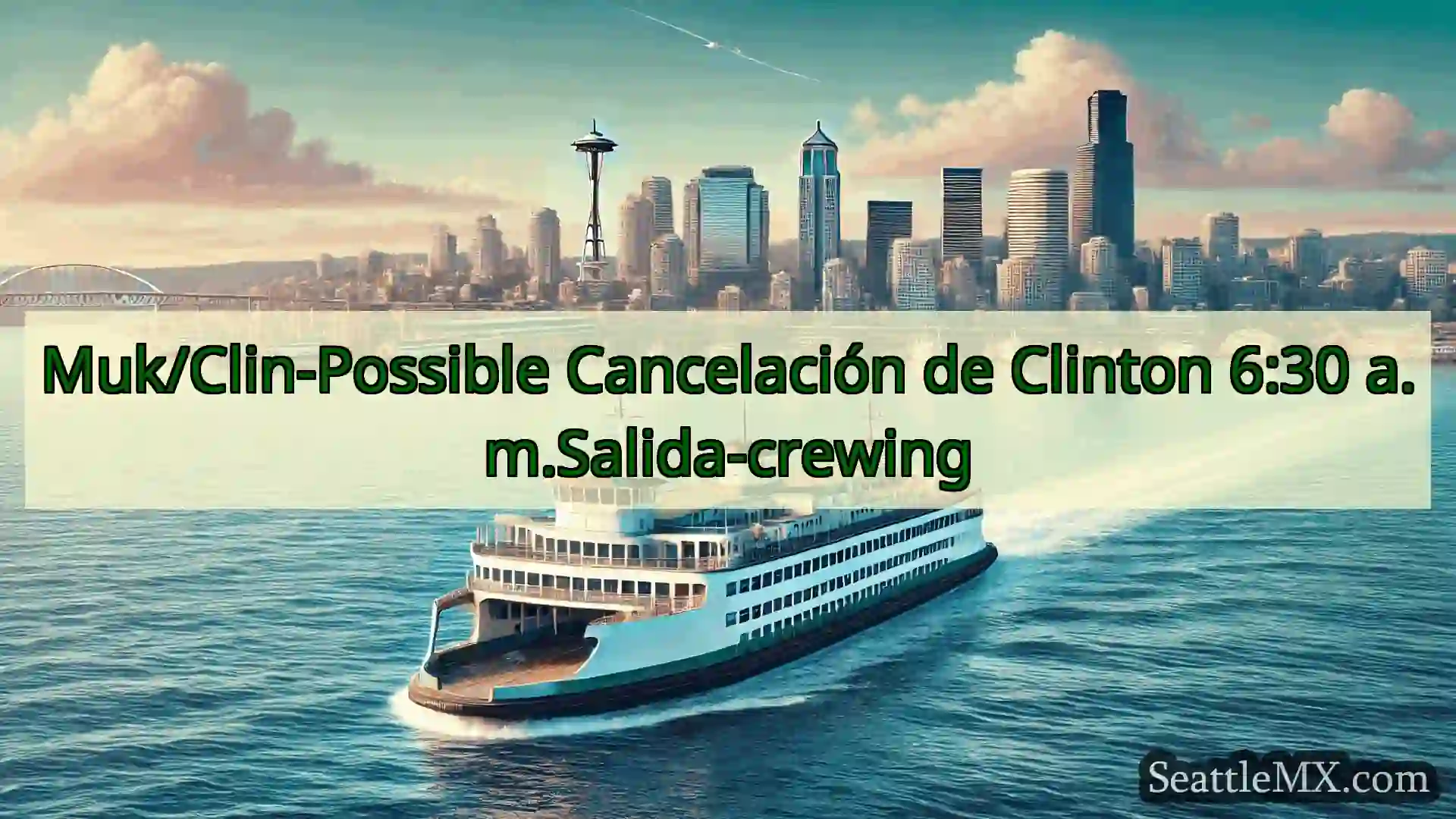 noticias del ferry de seattle Muk/Clin-Possible Cancelación de