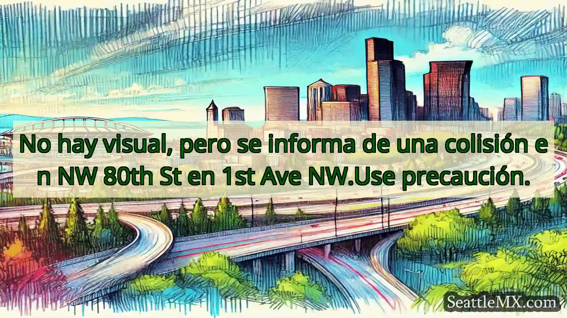 Noticias de transporte de Seattle No hay visual, pero se informa de