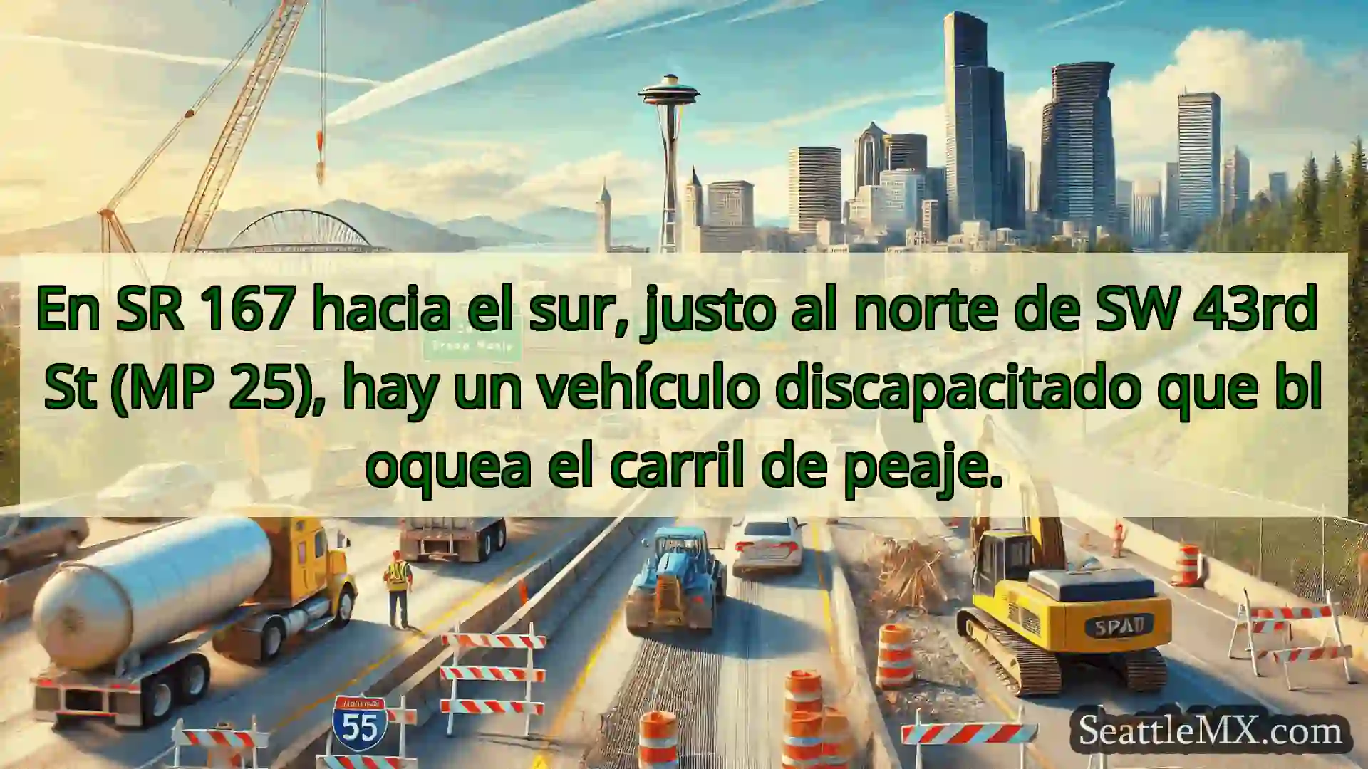 Noticias de transporte de Seattle En SR 167 hacia el sur, justo al