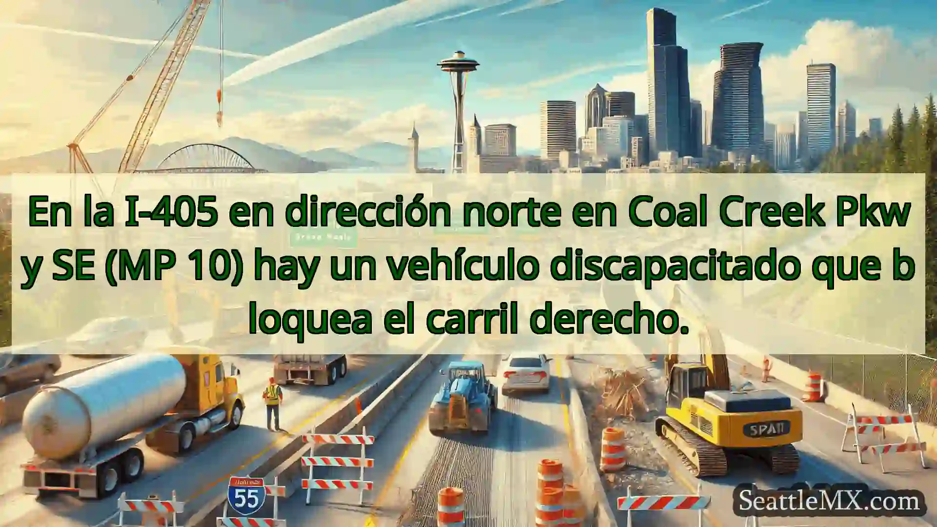 Noticias de transporte de Seattle En la I-405 en dirección norte en