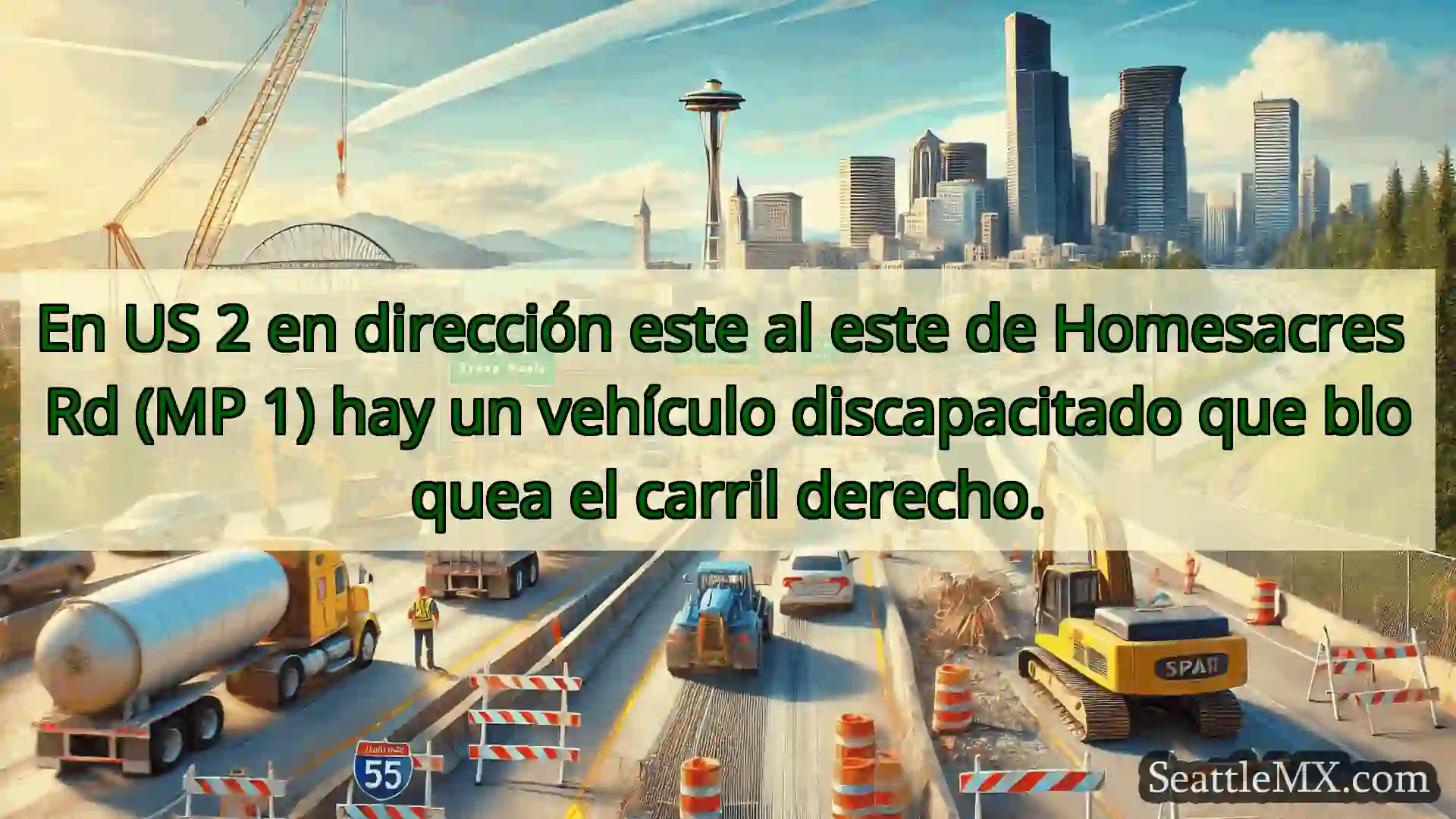 Noticias de transporte de Seattle En US 2 en dirección este al este