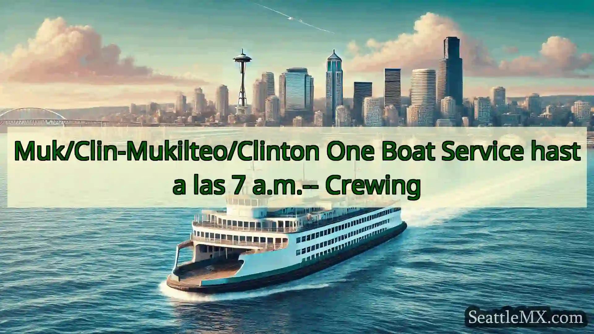 noticias del ferry de seattle Muk/Clin-Mukilteo/Clinton One Boat