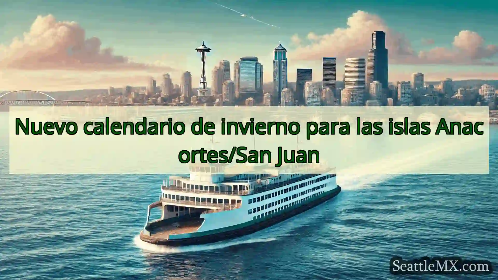 noticias del ferry de seattle Nuevo calendario de invierno para