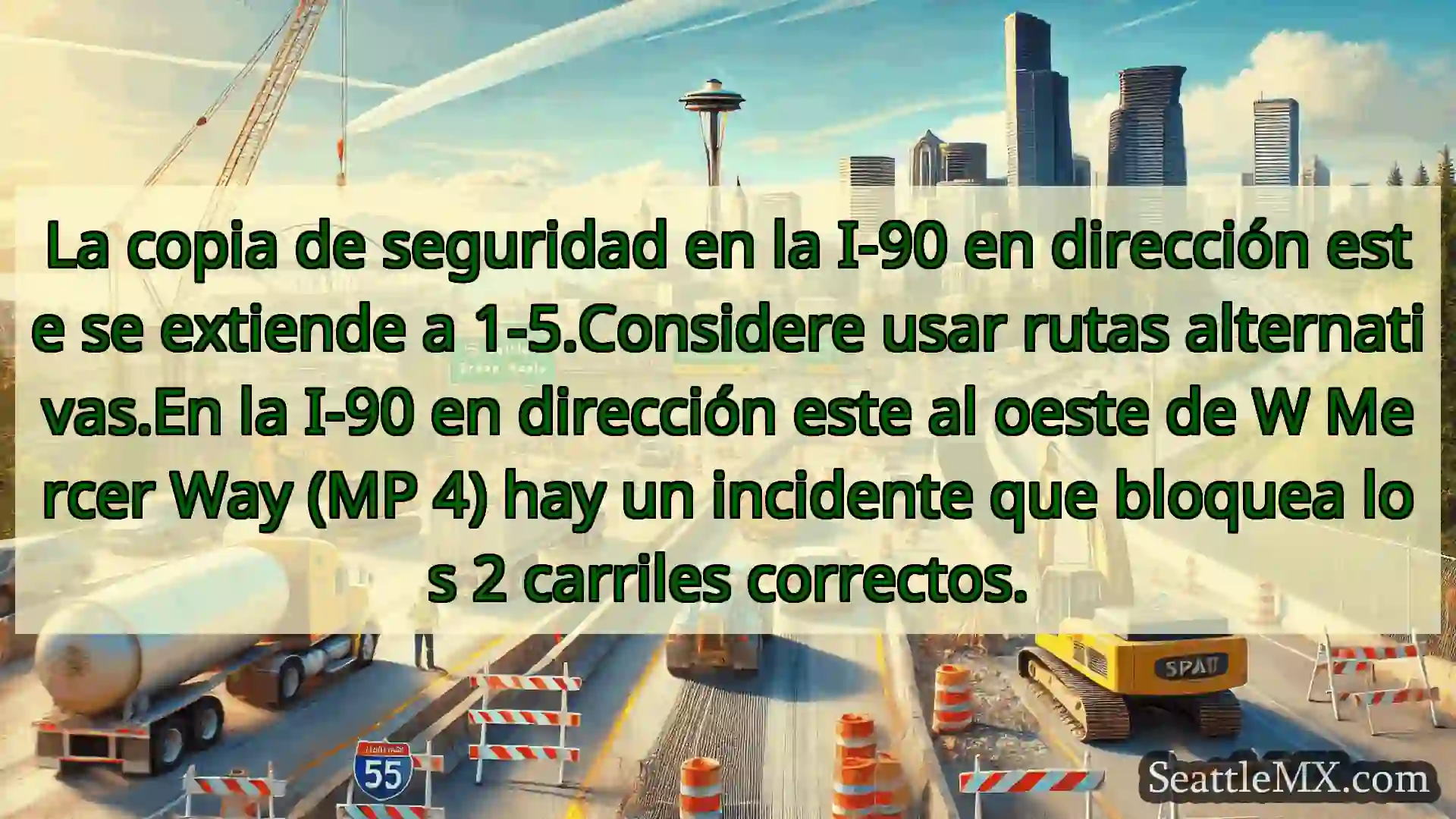 Noticias de transporte de Seattle La copia de seguridad en la I-90