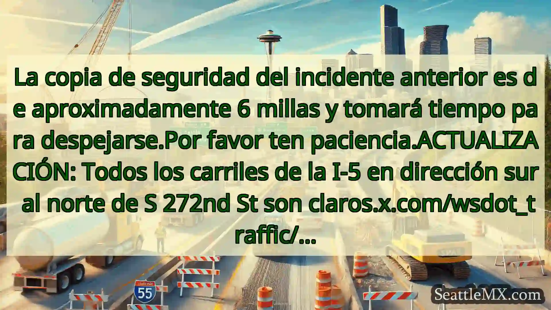 Noticias de transporte de Seattle La copia de seguridad del