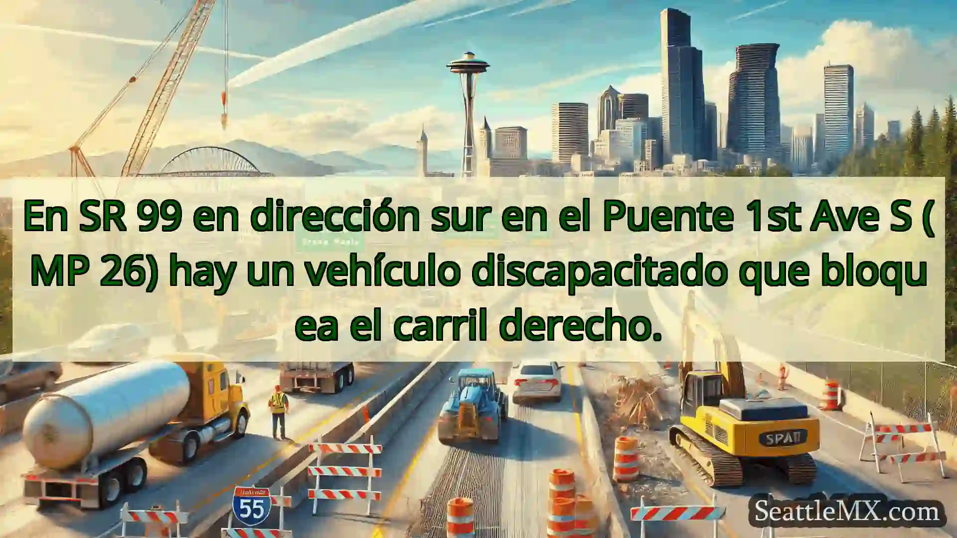 Noticias de transporte de Seattle En SR 99 en dirección sur en el