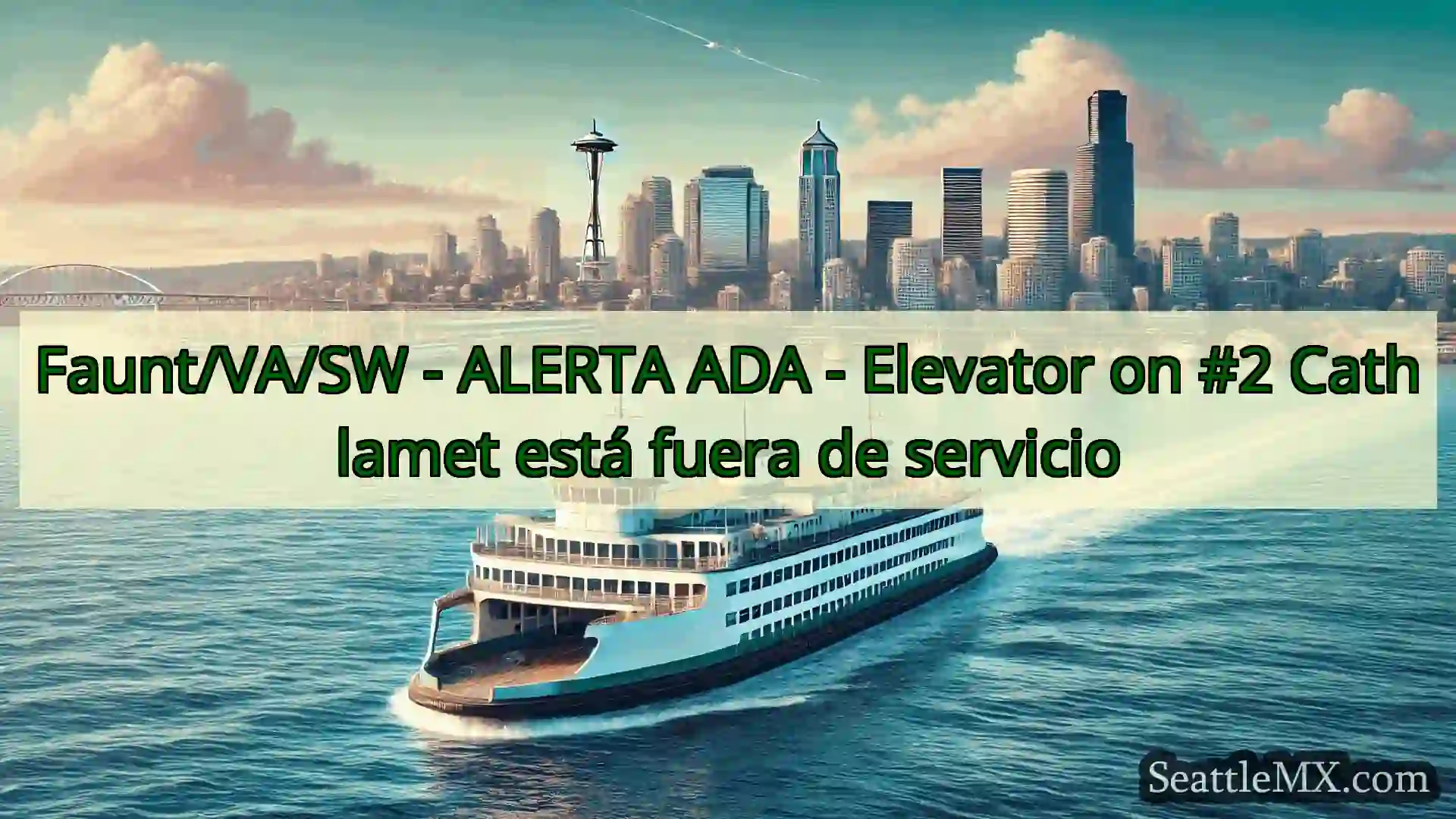 noticias del ferry de seattle Faunt/VA/SW - ALERTA ADA -