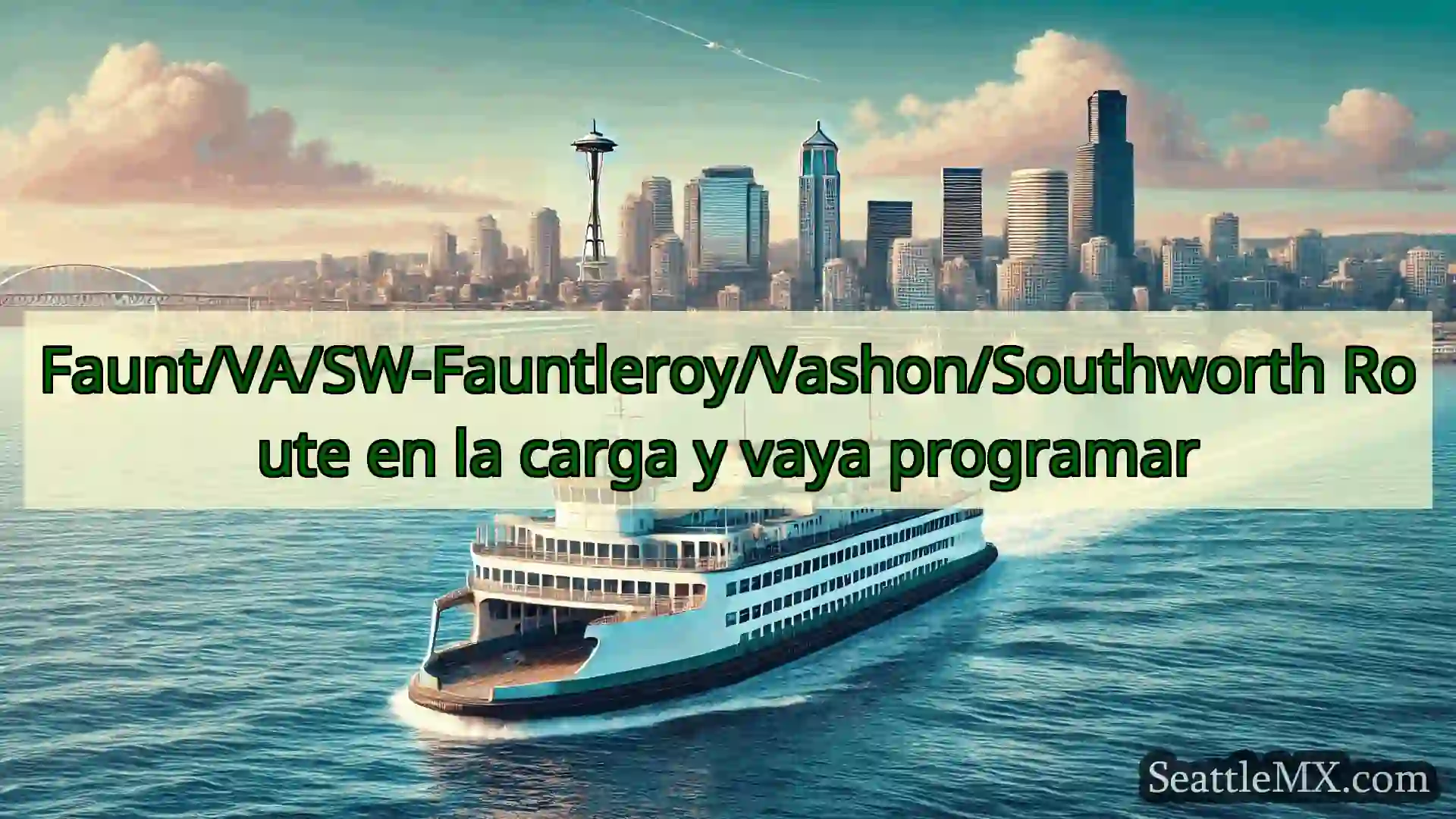 noticias del ferry de seattle Faunt/VA/SW-Fauntleroy/Vashon/South