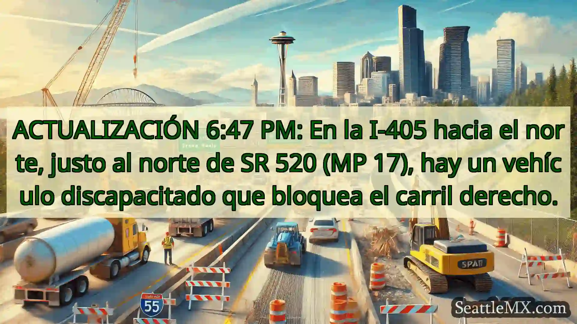 Noticias de transporte de Seattle ACTUALIZACIÓN 6:47 PM: En la I-405