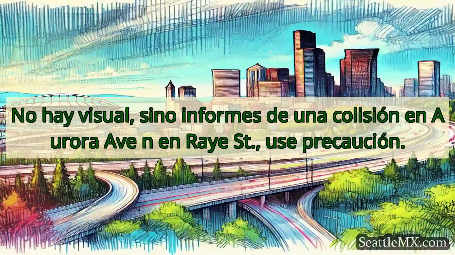 Noticias de transporte de Seattle No hay visual, sino informes de