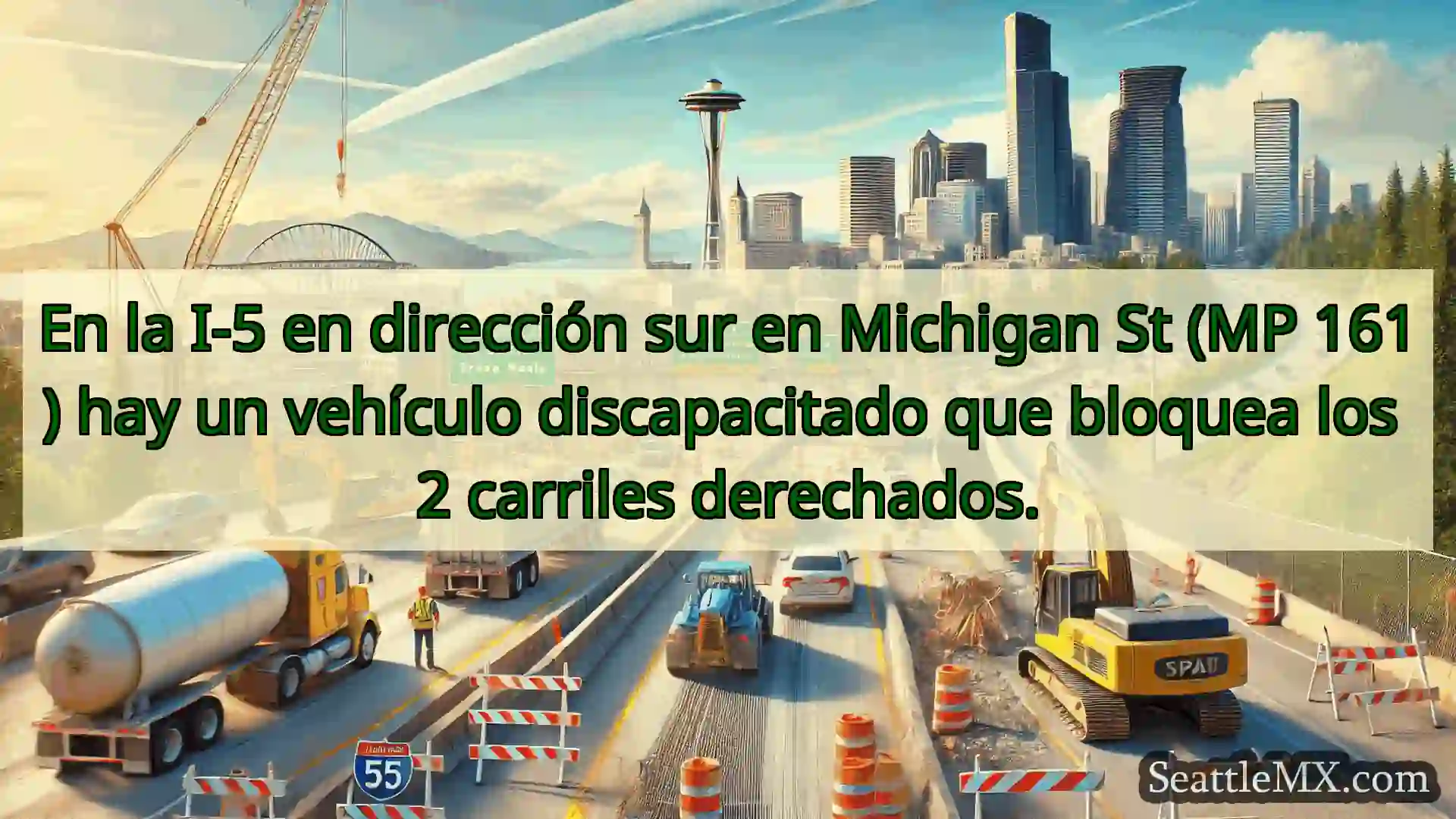Noticias de transporte de Seattle En la I-5 en dirección sur en