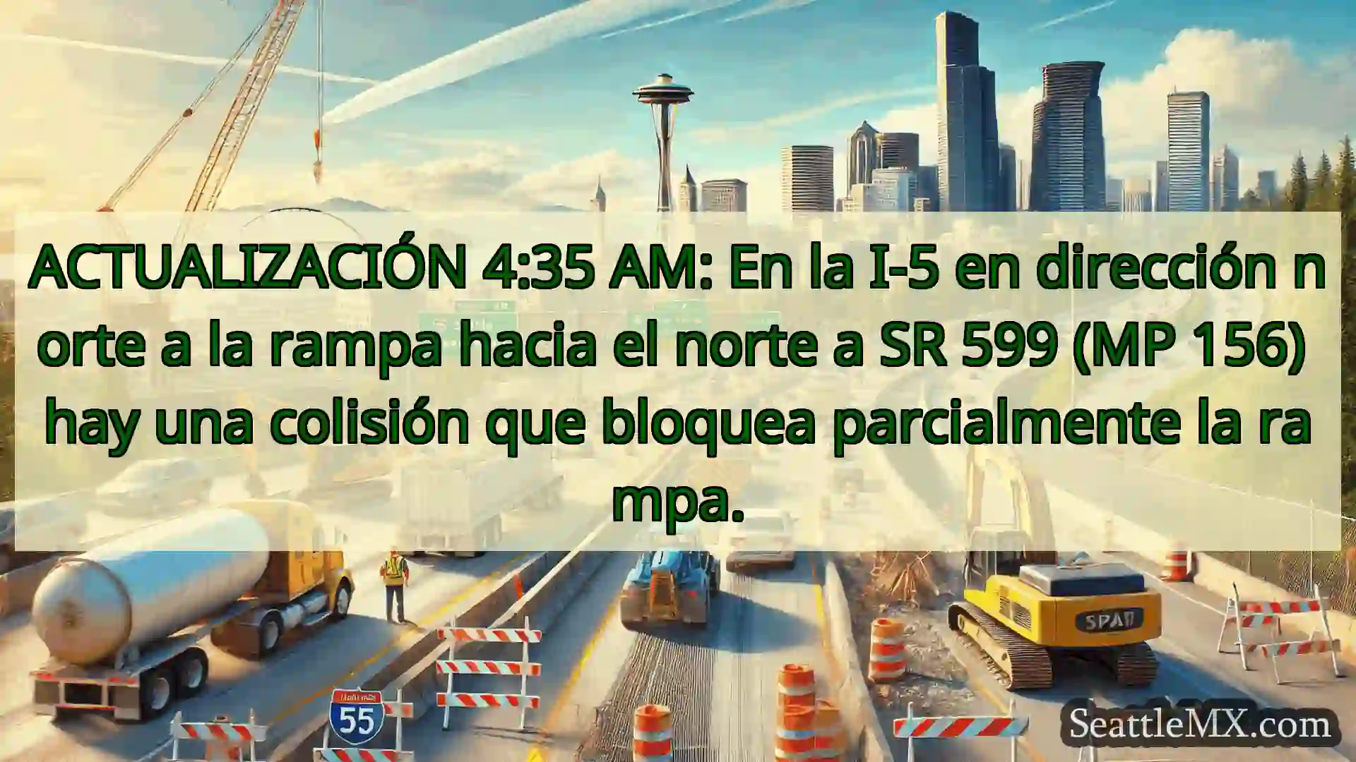Noticias de transporte de Seattle ACTUALIZACIÓN 4:35 AM: En la I-5