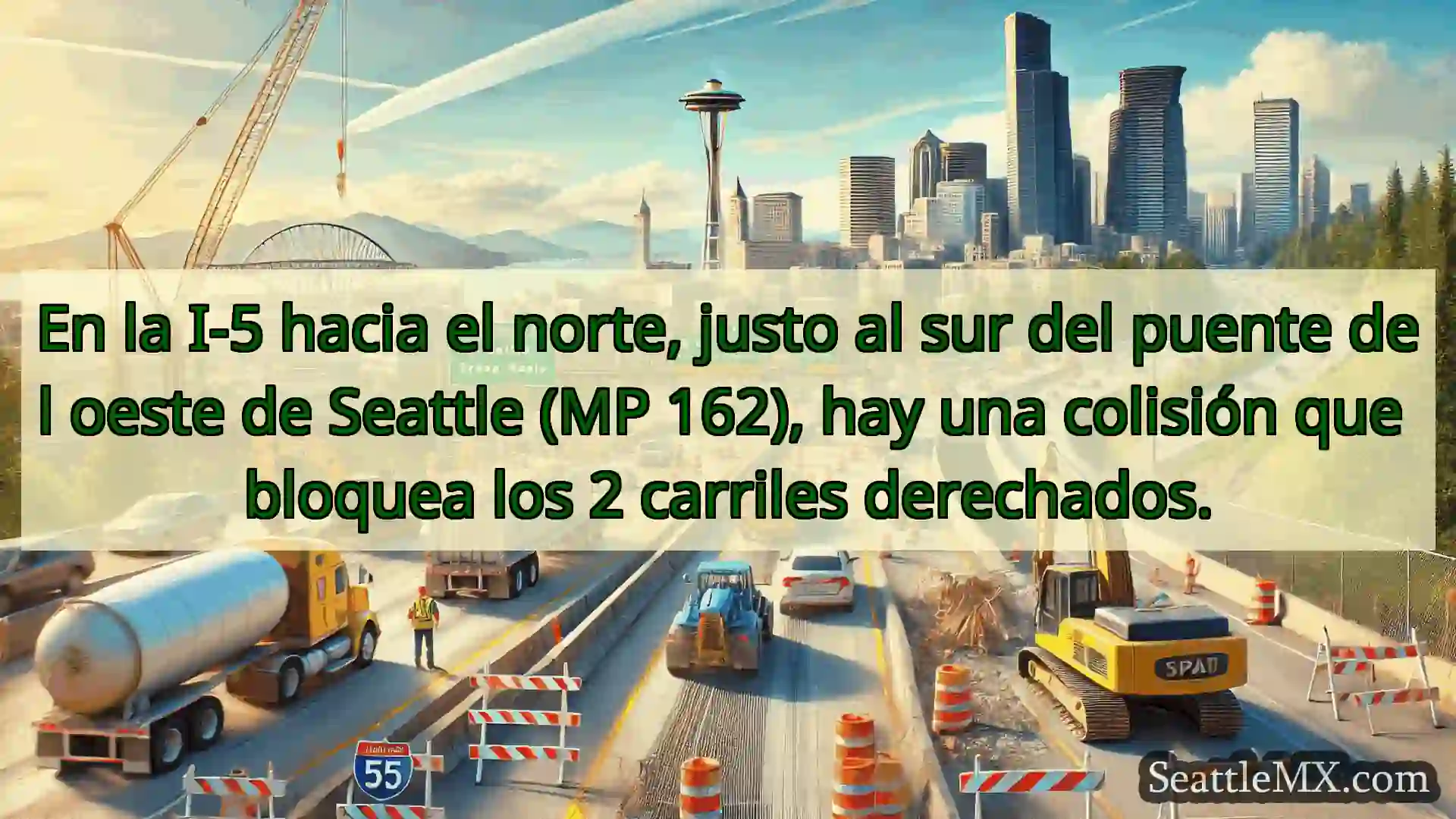 Noticias de transporte de Seattle En la I-5 hacia el norte, justo al