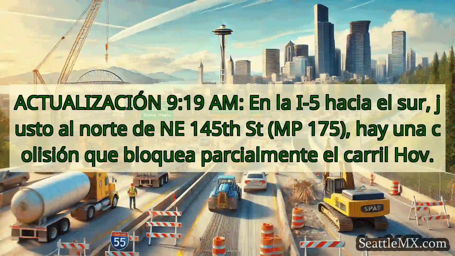 Noticias de transporte de Seattle ACTUALIZACIÓN 9:19 AM: En la I-5
