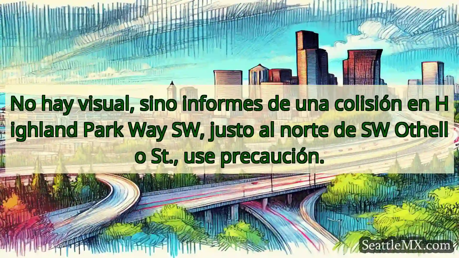 Noticias de transporte de Seattle No hay visual, sino informes de