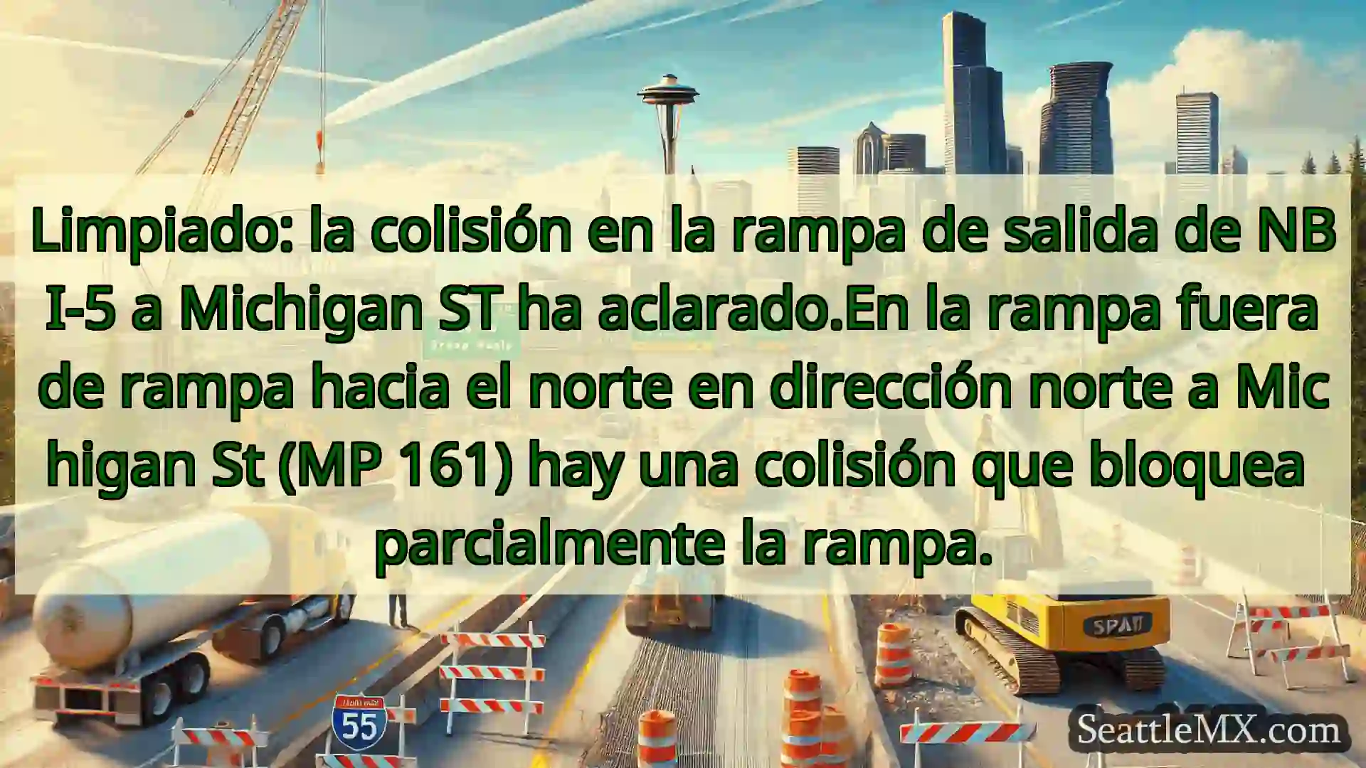 Noticias de transporte de Seattle Limpiado: la colisión en la rampa
