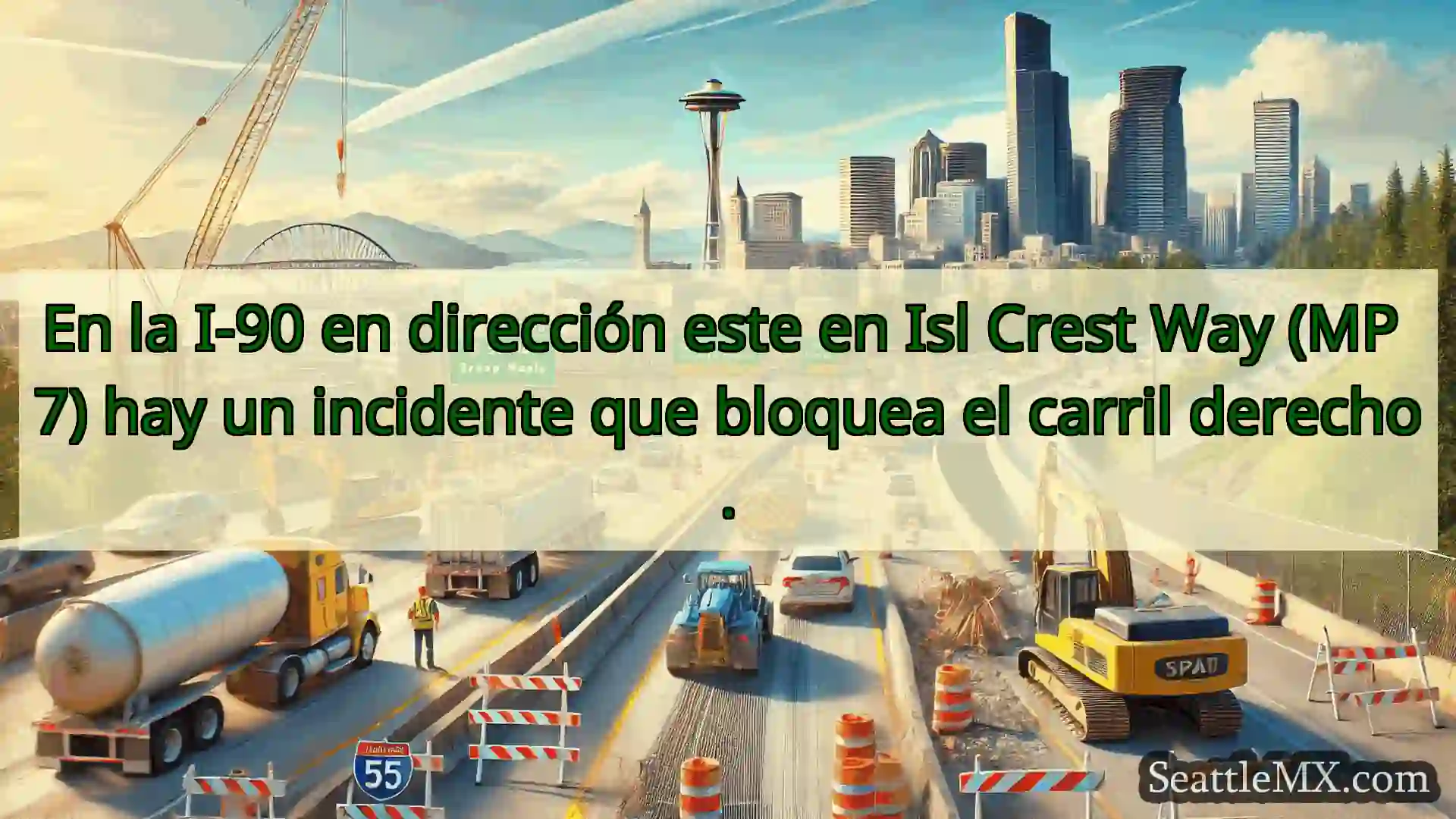 Noticias de transporte de Seattle En la I-90 en dirección este en