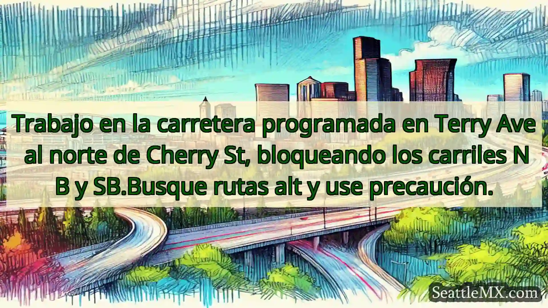 Noticias de transporte de Seattle Trabajo en la carretera programada