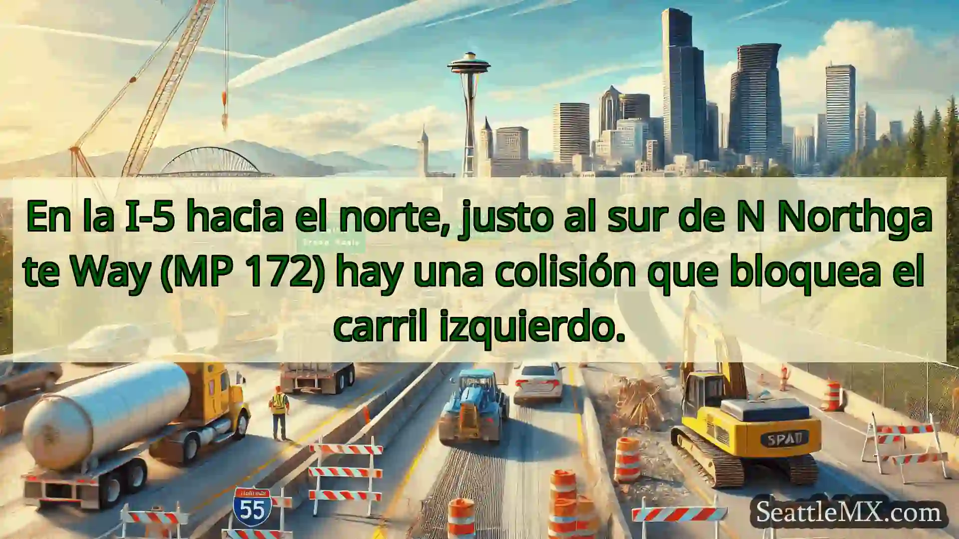 Noticias de transporte de Seattle En la I-5 hacia el norte, justo al