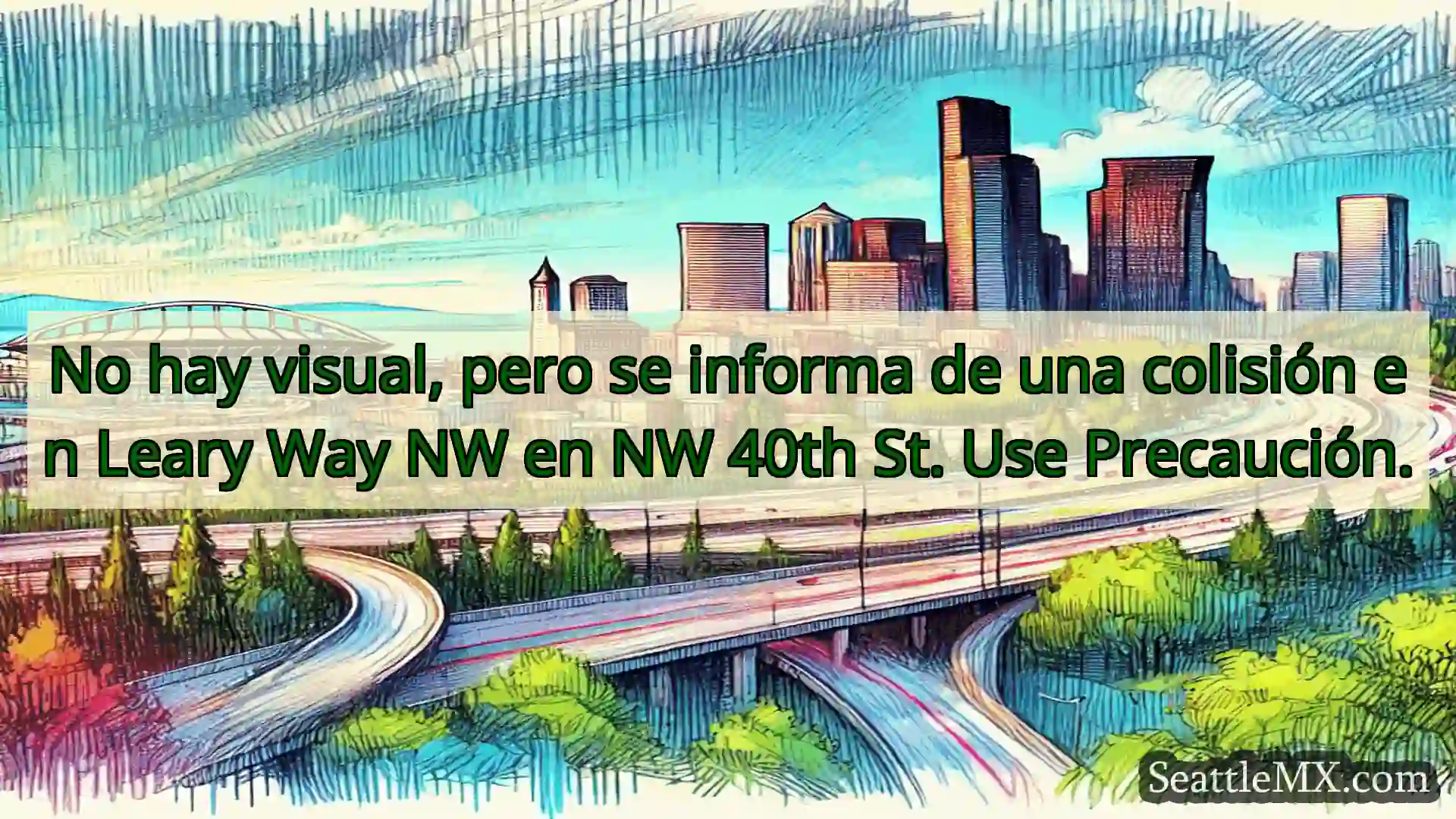 Noticias de transporte de Seattle No hay visual, pero se informa de