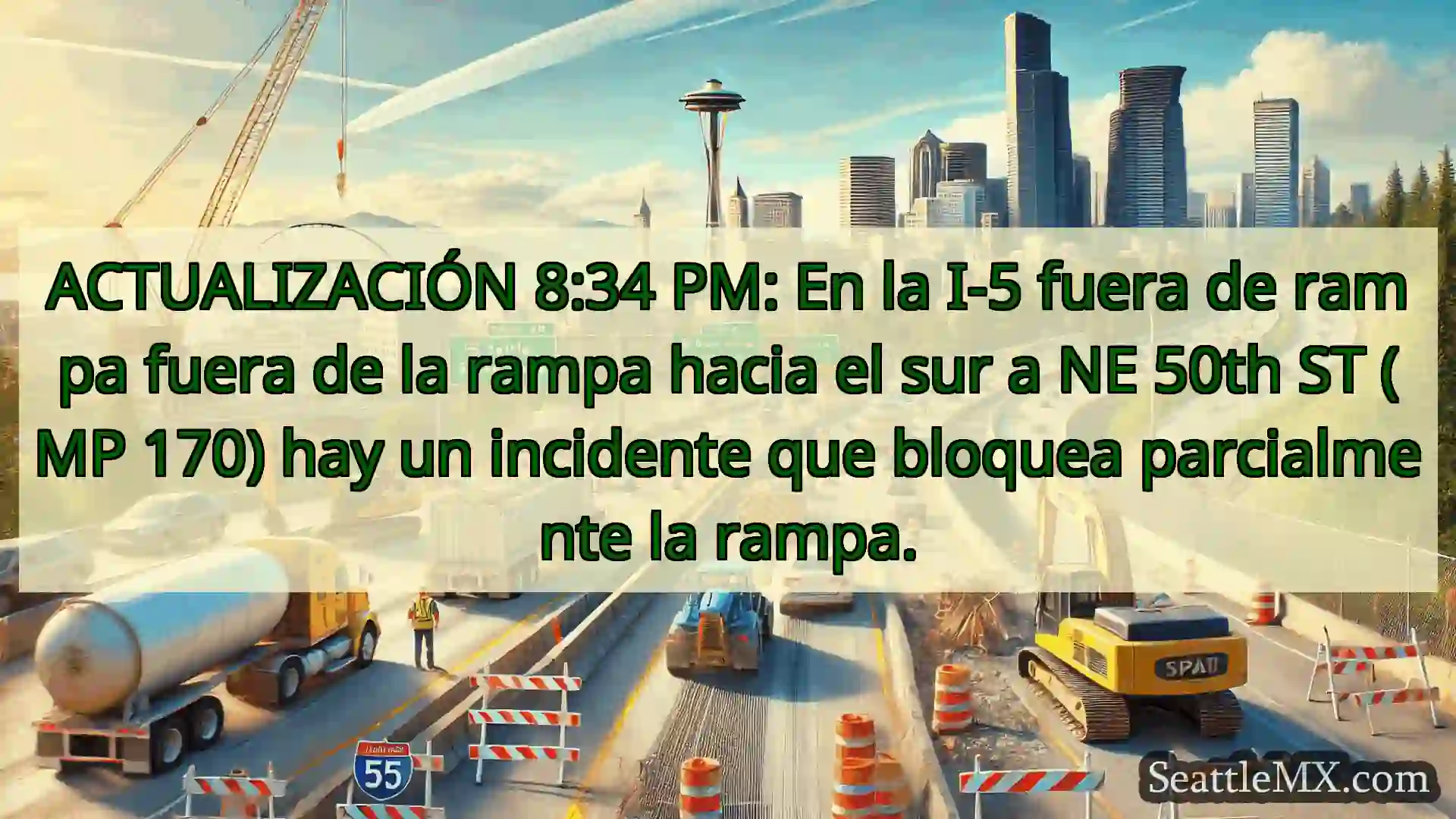 Noticias de transporte de Seattle ACTUALIZACIÓN 8:34 PM: En la I-5