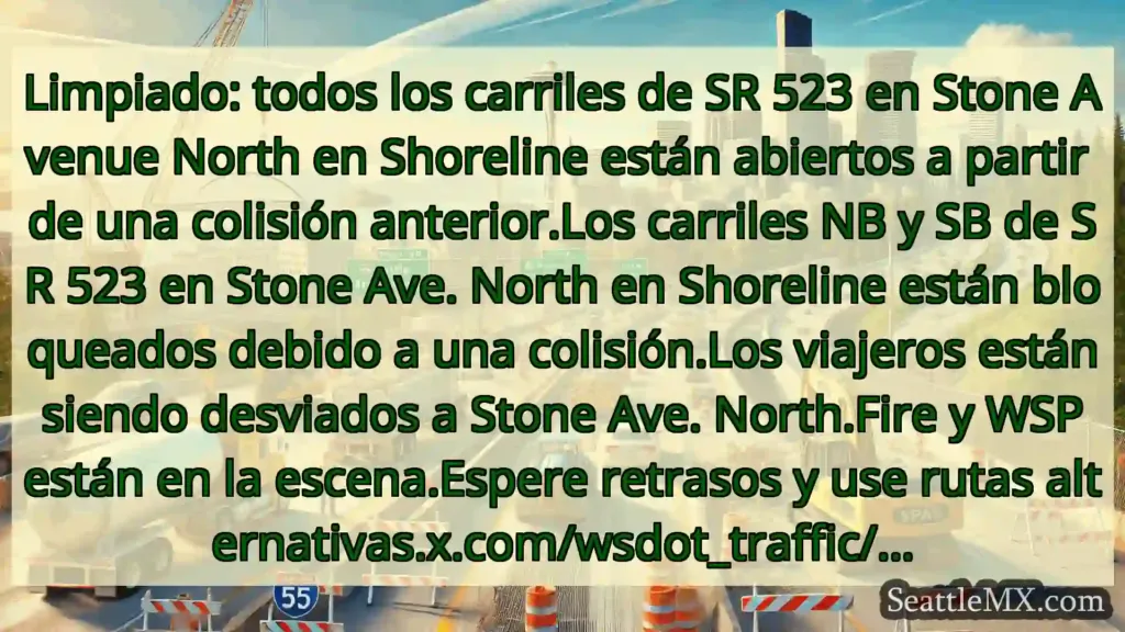 Noticias de transporte de Seattle Limpiado: todos los carriles de SR